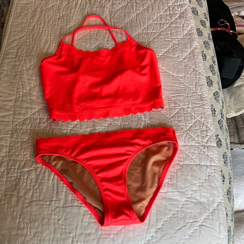 Crewcuts Bright Coral Girls Bikini